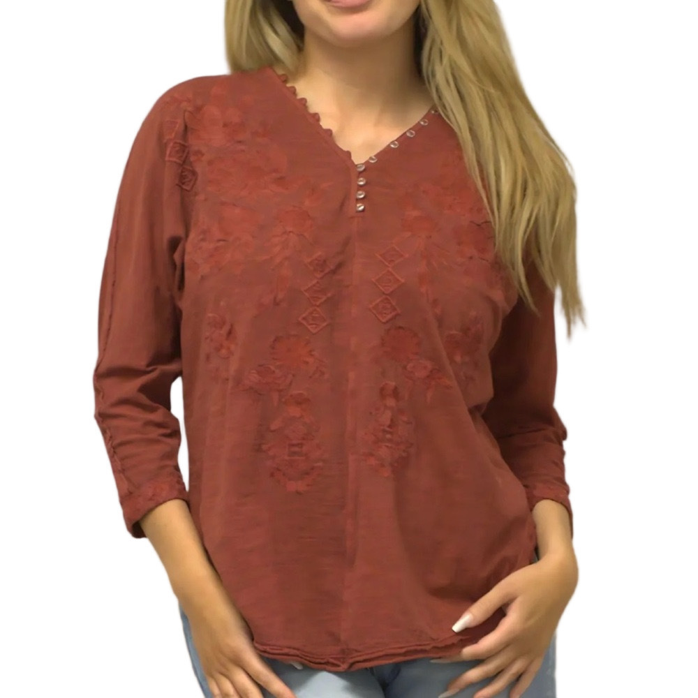 196. NWT WOMENS KYLA SEO S (FIT XL) DETAIL TOP